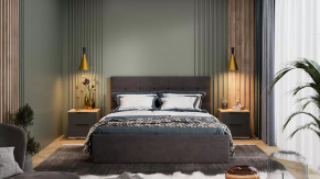 Спальня «Джоли» Дуб Крафт золотой, Графит матовый в Муравленко - muravlenko.mebel-tymen.ru | фото