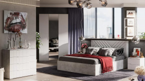 Спальня «Хилтон» Ателье светлый в Муравленко - muravlenko.mebel-tymen.ru | фото