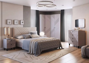 Спальня Кашемир №3, кашемир/сантьяго в Муравленко - muravlenko.mebel-tymen.ru | фото