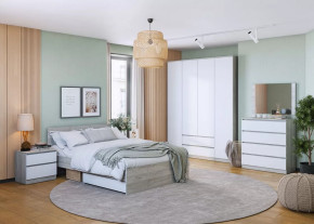 Спальня Лори, набор №ДС-1, дуб серый/белый в Муравленко - muravlenko.mebel-tymen.ru | фото
