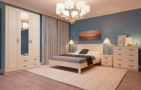 Спальня модульная Кантри Слоновая кость в Муравленко - muravlenko.mebel-tymen.ru | фото