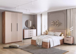 Спальня Тоскана, набор №2, дуб табачный/бисквит в Муравленко - muravlenko.mebel-tymen.ru | фото