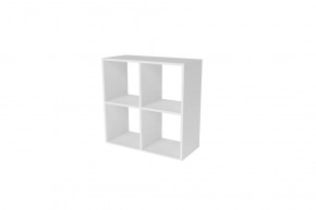 Стеллаж 4 секции 696х700х294, цвет белый в Муравленко - muravlenko.mebel-tymen.ru | фото