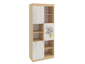 Стеллаж Форсаж дуб сонома/белый в Муравленко - muravlenko.mebel-tymen.ru | фото