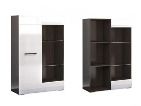 Стеллаж Ненси Венге-Белый глянец в Муравленко - muravlenko.mebel-tymen.ru | фото