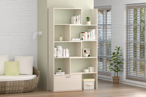 Стеллаж раздвижной, 718/1300 мм бодега белая Диал в Муравленко - muravlenko.mebel-tymen.ru | фото