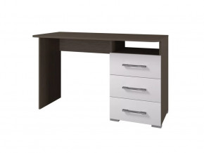 Стол 1200 3 ящика Ненси венге-белый в Муравленко - muravlenko.mebel-tymen.ru | фото