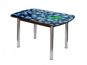 Стол Бостон-2 ф/п Черника, 1100*700 мм, венге/хром брифинг в Муравленко - muravlenko.mebel-tymen.ru | фото