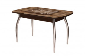 Стол Бостон, капучино/венге/хром триумф в Муравленко - muravlenko.mebel-tymen.ru | фото