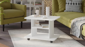 Стол журнальный тип 1 Белый Ясень в Муравленко - muravlenko.mebel-tymen.ru | фото