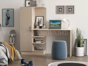 Стол компьютерный №1 Дуб беленый в Муравленко - muravlenko.mebel-tymen.ru | фото