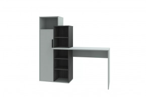 Стол компьютерный Комбо, серый-черный ясень/серый в Муравленко - muravlenko.mebel-tymen.ru | фото