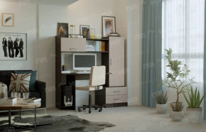 Стол компьютерный "ПКС-7" венге/дуб белфорт в Муравленко - muravlenko.mebel-tymen.ru | фото