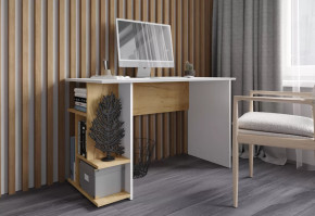 Стол компьютерный СКМ-6 (ш1200*г600*в750мм), Дуб крафт золотой/ЛДСП Белый в Муравленко - muravlenko.mebel-tymen.ru | фото