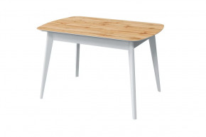 Стол обеденный Прайм, дуб вотан/белый в Муравленко - muravlenko.mebel-tymen.ru | фото