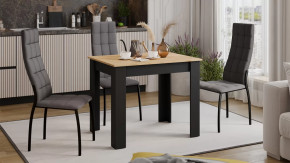 Стол обеденный «Промо» тип 1 Черный, Дуб Крафт золотой в Муравленко - muravlenko.mebel-tymen.ru | фото