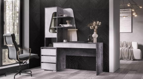 Стол Пифагор Цемент светлый / темный в Муравленко - muravlenko.mebel-tymen.ru | фото