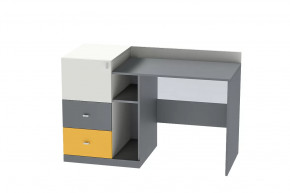 Стол письменный Клео Ст-1, 1300 мм, графит, миндаль, солнечный Диал в Муравленко - muravlenko.mebel-tymen.ru | фото