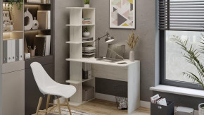 Стол письменный тип 4 Дуб крафт белый в Муравленко - muravlenko.mebel-tymen.ru | фото