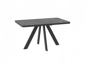 Стол раздвижной BOBY RADIAL-140, stone Black/черный в Муравленко - muravlenko.mebel-tymen.ru | фото