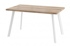 Стол раздвижной Borg-140, дуб каньон/белый в Муравленко - muravlenko.mebel-tymen.ru | фото