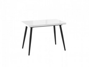 Стол раздвижной Borg radial-110, белый/черный в Муравленко - muravlenko.mebel-tymen.ru | фото