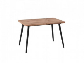 Стол раздвижной Borg radial-120, Дуб Веллингтон/черный в Муравленко - muravlenko.mebel-tymen.ru | фото