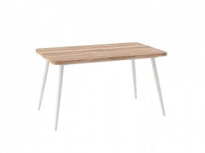 Стол раздвижной Borg radial-140, дуб каньон/белый в Муравленко - muravlenko.mebel-tymen.ru | фото