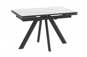 Стол раздвижной Jack-120, calakatta st cer/черный в Муравленко - muravlenko.mebel-tymen.ru | фото