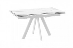 Стол раздвижной Jack-140, calakatta st cer/белый в Муравленко - muravlenko.mebel-tymen.ru | фото