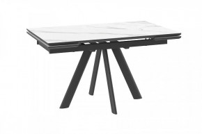 Стол раздвижной Jack-140, calakatta st cer/черный в Муравленко - muravlenko.mebel-tymen.ru | фото