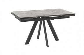 Стол раздвижной Jack-140, stone grey st cer/черный в Муравленко - muravlenko.mebel-tymen.ru | фото
