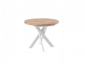 Стол раздвижной RONALDO-100, дуб каньон/белый в Муравленко - muravlenko.mebel-tymen.ru | фото