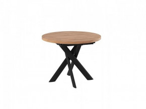 Стол раздвижной RONALDO-100, дуб велингтон/черный в Муравленко - muravlenko.mebel-tymen.ru | фото