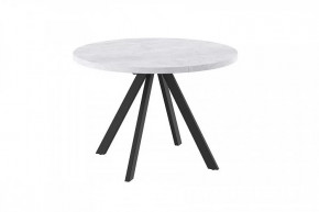 Стол раздвижной RONDO М-110, серый сланец/черный в Муравленко - muravlenko.mebel-tymen.ru | фото