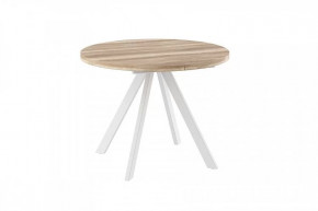 Стол раздвижной RONDO М-90, дуб каньон/белый в Муравленко - muravlenko.mebel-tymen.ru | фото