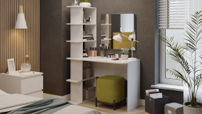 Стол с зеркалом Тип 4 Белый Ясень в Муравленко - muravlenko.mebel-tymen.ru | фото