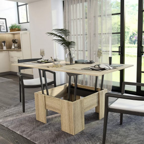 Стол Трансформер БТС сонома в Муравленко - muravlenko.mebel-tymen.ru | фото