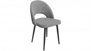 Стул «Амели» (конус Т2) Черный муар, Велюр DREAM Grey (серый) в Муравленко - muravlenko.mebel-tymen.ru | фото