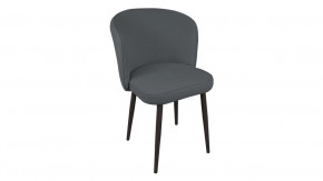 Стул «Боско»  Черный муар, Велюр DREAM Grafit (темно-серый) в Муравленко - muravlenko.mebel-tymen.ru | фото