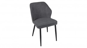 Стул «Крис» Черный муар, Микровелюр BRENDY Graphite в Муравленко - muravlenko.mebel-tymen.ru | фото