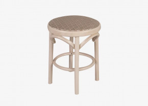 Табурет Мягкий Бежевый/Беленый дуб в Муравленко - muravlenko.mebel-tymen.ru | фото