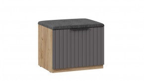 Тумба для обуви «Хилтон» Исп.2.1 Дуб Крафт золотой, Графит матовый в Муравленко - muravlenko.mebel-tymen.ru | фото