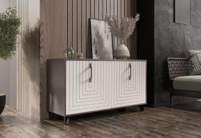 Тумба Квадро М-5, софт серый/софт вайт в Муравленко - muravlenko.mebel-tymen.ru | фото