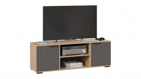 Тумба под ТВ «Хилтон» Исп.2 Дуб Крафт золотой, Графит матовый в Муравленко - muravlenko.mebel-tymen.ru | фото