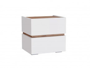 Тумба прикроватная  МС Аркон Белый/Дуб Вотан в Муравленко - muravlenko.mebel-tymen.ru | фото