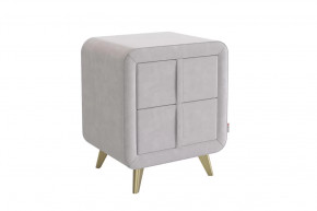 Тумба прикроватная Софи 2 галька (велюр) в Муравленко - muravlenko.mebel-tymen.ru | фото