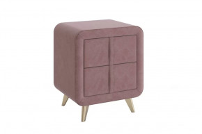 Тумба прикроватная Софи 2 пудра (велюр) в Муравленко - muravlenko.mebel-tymen.ru | фото