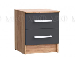 Тумба с 2мя ящиками 2 шт Мартина ЛДСП Графит, Дуб крафт в Муравленко - muravlenko.mebel-tymen.ru | фото