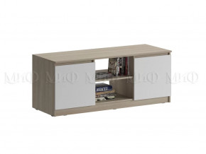 Тумба ТВ Челси Белый глянец, дуб сонома в Муравленко - muravlenko.mebel-tymen.ru | фото